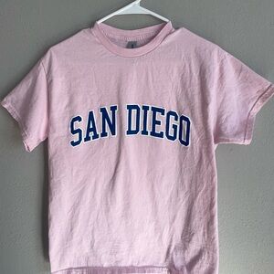 Gildan Pink Tee with San Diego Print medium